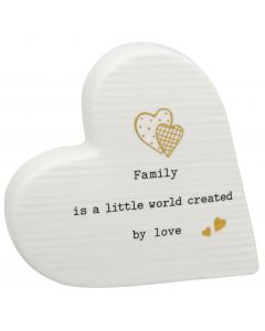 Family is a little world created by love . Stand up heart