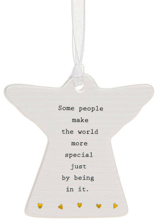 Some people make the world more special just by being in it. Hanging Angel Plaque