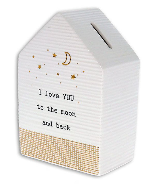 I love you to the moon and back. Money box