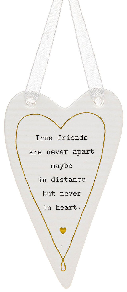 True friends - ceramic hanging plaque