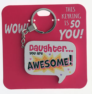 WOW Novelty keyrings - Various designs to choose from